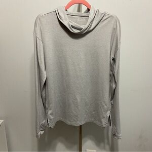 Athleta Gray Uptempo Hoodie Sweatshirt Size M